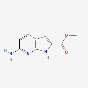 methyl 6-amino-1H-pyrrolo[2,3-b]pyridine-2-carboxylate