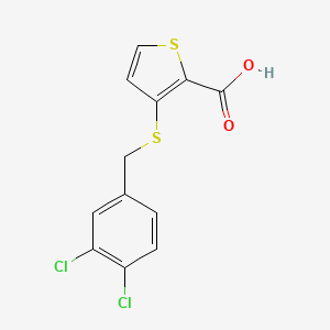 molecular formula C12H8Cl2O2S2 B1303980 3-[(3,4-二氯苯甲基)硫代]-2-噻吩甲酸 CAS No. 251096-84-1