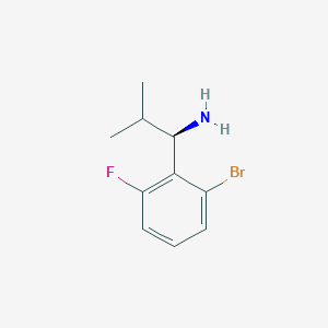 (R)-1-(2-Bromo-6-fluorophenyl)-2-methylpropan-1-amine