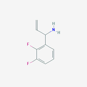 molecular formula C9H9F2N B13039893 1-(2,3-Difluorophenyl)prop-2-enylamine 