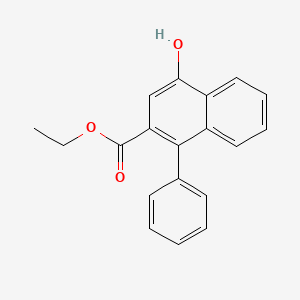 molecular formula C19H16O3 B13039902 Ethyl 4-hydroxy-1-phenyl-2-naphthoate 