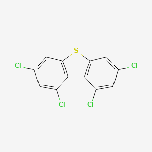 molecular formula C12H4Cl4S B13039947 1,3,7,9-Tetrachlorodibenzothiophene CAS No. 134705-51-4