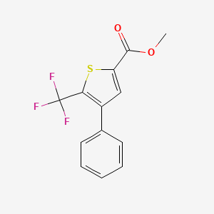 molecular formula C13H9F3O2S B1303996 4-苯基-5-(三氟甲基)噻吩-2-甲酸甲酯 CAS No. 237385-98-7