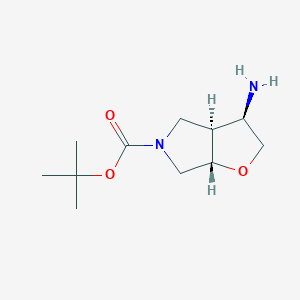 Racemic-(3R,3aR,6aS)-tert-butyl 3-aminotetrahydro-2H-furo[2,3-c]pyrrole-5(3H)-carboxylate