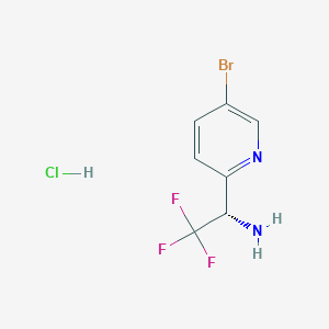 (S)-1-(5-Bromopyridin-2-YL)-2,2,2-trifluoroethan-1-amine hcl