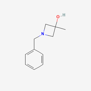 molecular formula C11H15NO B13040086 1-Benzyl-3-methylazetidin-3-ol 