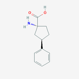 (1R,3R)-1-Amino-3-phenylcyclopentane-1-carboxylic acid