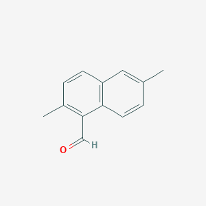 molecular formula C13H12O B13040112 2,6-Dimethyl-1-naphthaldehyde 