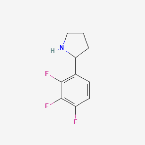 molecular formula C10H10F3N B13040122 2-(2,3,4-Trifluorophenyl)pyrrolidine 