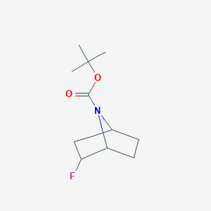 molecular formula C11H18FNO2 B13040160 Tert-butyl 2-fluoro-7-azabicyclo[2.2.1]heptane-7-carboxylate 