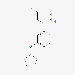 1-(3-Cyclopentyloxyphenyl)butylamine