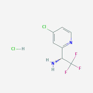 (R)-1-(4-Chloropyridin-2-YL)-2,2,2-trifluoroethan-1-amine hcl