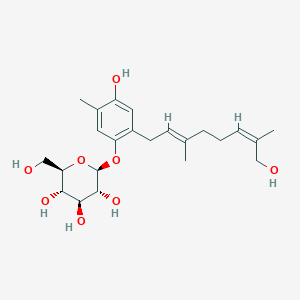 molecular formula C23H34O8 B13040248 Pyrolatin 