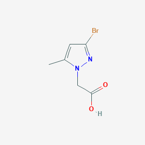 molecular formula C6H7BrN2O2 B13040255 2-(3-Bromo-5-methyl-1H-pyrazol-1-yl)aceticacid 