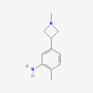 2-Methyl-5-(1-methylazetidin-3-YL)aniline