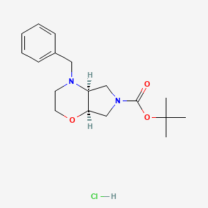 cis-Tert-butyl 4-benzylhexahydropyrrolo[3,4-B][1,4]oxazine-6(2H)-carboxylate hcl