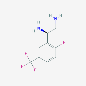 (1R)-1-[2-Fluoro-5-(trifluoromethyl)phenyl]ethane-1,2-diamine