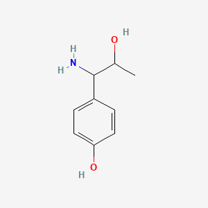 molecular formula C9H13NO2 B13040297 1-Amino-1-(4-hydroxyphenyl)propan-2-OL 