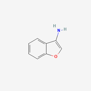 molecular formula C8H7NO B13040303 Benzofuran-3-amine 