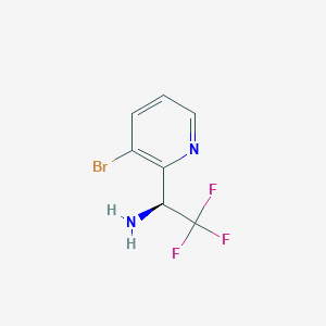 (S)-1-(3-Bromopyridin-2-YL)-2,2,2-trifluoroethan-1-amine