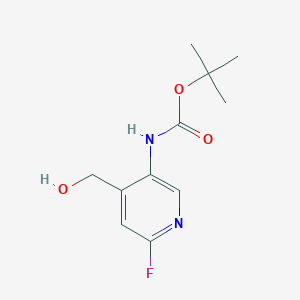 tert-Butyl (6-fluoro-4-(hydroxymethyl)pyridin-3-yl)carbamate