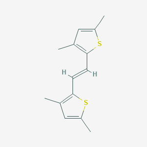 molecular formula C14H16S2 B13040391 (E)-1,2-Bis(3,5-dimethylthiophen-2-yl)ethene 