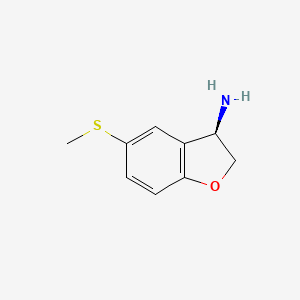 (3R)-5-Methylthio-2,3-dihydrobenzo[B]furan-3-ylamine