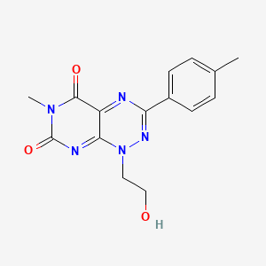 1-(2-Hydroxyethyl)-6-methyl-3-(p-tolyl)pyrimido[5,4-e][1,2,4]triazine-5,7(1H,6H)-dione