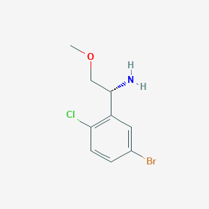 (R)-1-(5-Bromo-2-chlorophenyl)-2-methoxyethan-1-amine