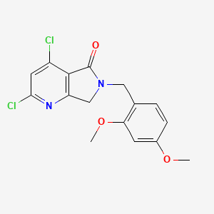 2,4-Dichloro-6-(2,4-dimethoxybenzyl)-6,7-dihydro-5H-pyrrolo[3,4-b]pyridin-5-one