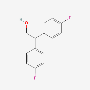 molecular formula C14H12F2O B13040597 2,2-Bis(4-fluorophenyl)ethan-1-OL 