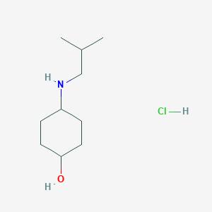 molecular formula C10H22ClNO B13040661 4-(Isobutylamino)cyclohexan-1-OL hcl 