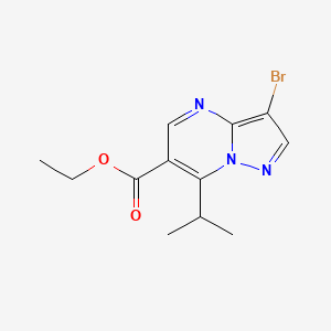 Ethyl 3-bromo-7-isopropylpyrazolo[1,5-A]pyrimidine-6-carboxylate