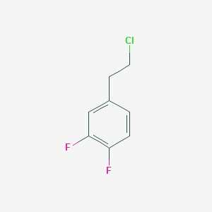 molecular formula C8H7ClF2 B13040684 4-(2-Chloroethyl)-1,2-difluorobenzene 