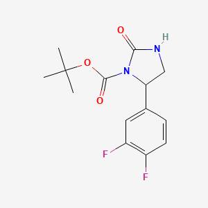 Tert-butyl 5-(3,4-difluorophenyl)-2-oxoimidazolidine-1-carboxylate