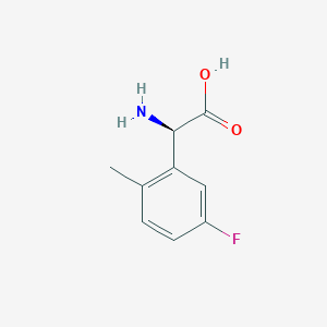 (R)-2-Amino-2-(5-fluoro-2-methylphenyl)aceticacidhcl