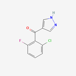 (2-Chloro-6-fluorophenyl)(1H-pyrazol-4-yl)methanone