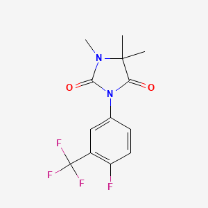 3-(4-Fluoro-3-(trifluoromethyl)phenyl)-1,5,5-trimethylimidazolidine-2,4-dione