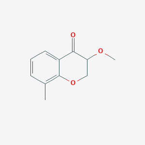 3-Methoxy-8-methyl-3,4-dihydro-2H-1-benzopyran-4-one