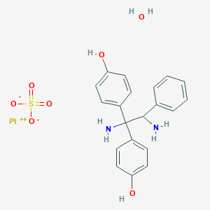 molecular formula C20H22N2O7PtS B130408 Pt(Diamino-bhpe)(H2O)(SO4) CAS No. 156248-29-2