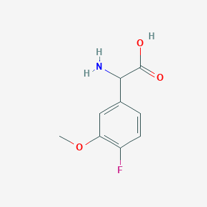 2-Amino-2-(4-fluoro-3-methoxyphenyl)acetic acid