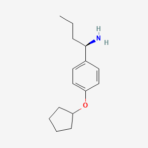 (1R)-1-(4-Cyclopentyloxyphenyl)butylamine