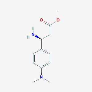 Methyl(S)-3-amino-3-(4-(dimethylamino)phenyl)propanoate2hcl