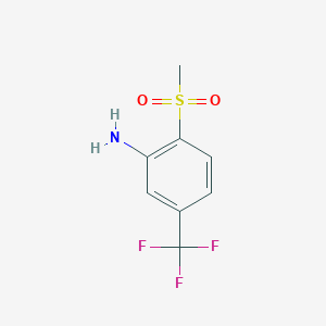 molecular formula C8H8F3NO2S B1304083 2-(Methylsulfonyl)-5-(trifluoromethyl)aniline CAS No. 402-19-7
