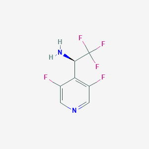 (1R)-1-(3,5-difluoropyridin-4-yl)-2,2,2-trifluoroethanamine