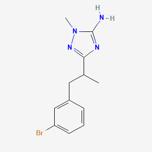 3-(1-(3-bromophenyl)propan-2-yl)-1-methyl-1H-1,2,4-triazol-5-amine