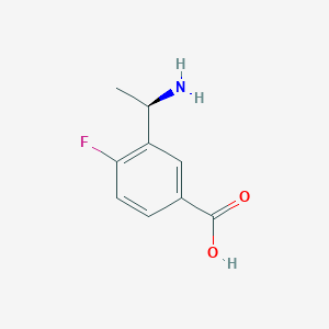 (R)-3-(1-Aminoethyl)-4-fluorobenzoicacidhcl