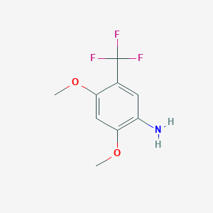 molecular formula C9H10F3NO2 B1304085 2,4-二甲氧基-5-(三氟甲基)苯胺 CAS No. 228401-47-6