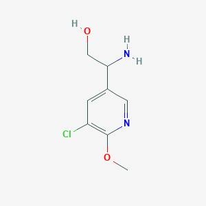 2-Amino-2-(5-chloro-6-methoxypyridin-3-yl)ethan-1-ol