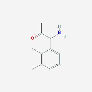 molecular formula C11H15NO B13040866 1-Amino-1-(2,3-dimethylphenyl)acetone 